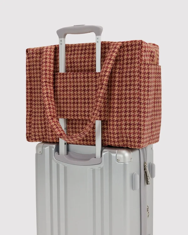 Small Cloud Carry-On - Tan Houndstooth - Size: OS
