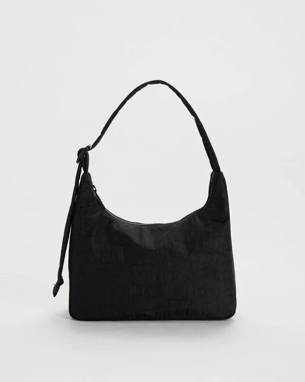 Mini Nylon Shoulder Bag - Black - Material: heavyweight-nylon