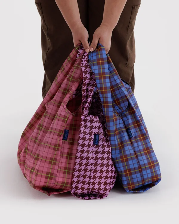 Standard Baggu Set of 3 - Check Mix - Size: OS