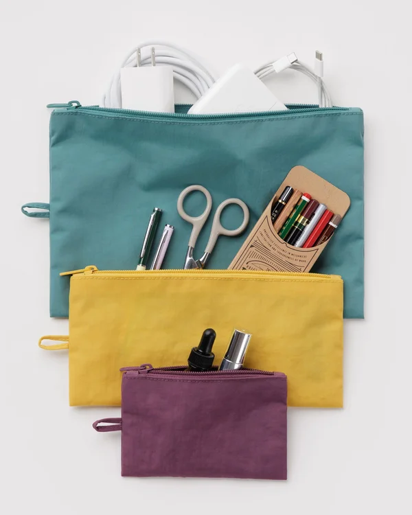 Flat Pouch Set - Jewel Mix - Size: OS