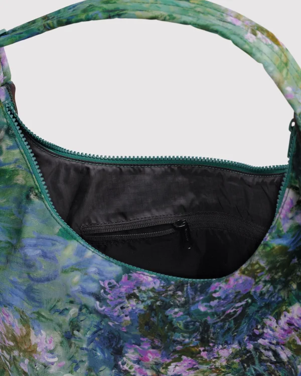 Nylon Shoulder Bag - Agapanthus Claude Monet - Size: OS