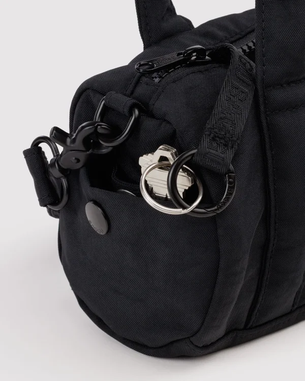 Small Nylon Duffle Bag - Black - Size: OS