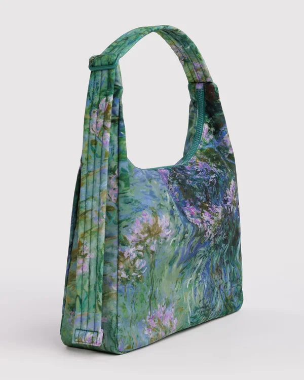 Nylon Shoulder Bag - Agapanthus Claude Monet - Size: OS