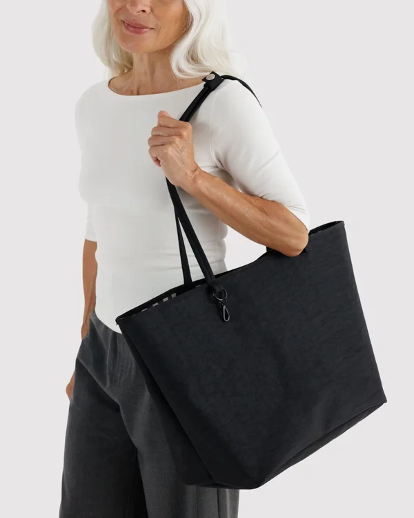 Large Nylon Reversible Tote - Black Mix - Size: OS