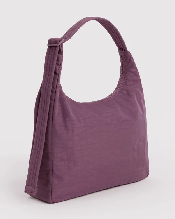 Nylon Shoulder Bag - Wild Plum - Material: heavyweight-nylon
