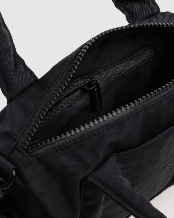 Small Nylon Duffle Bag - Black - Size: OS