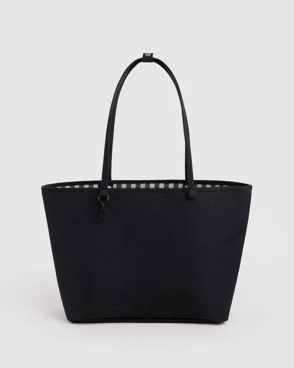 Large Nylon Reversible Tote - Black Mix - Size: OS