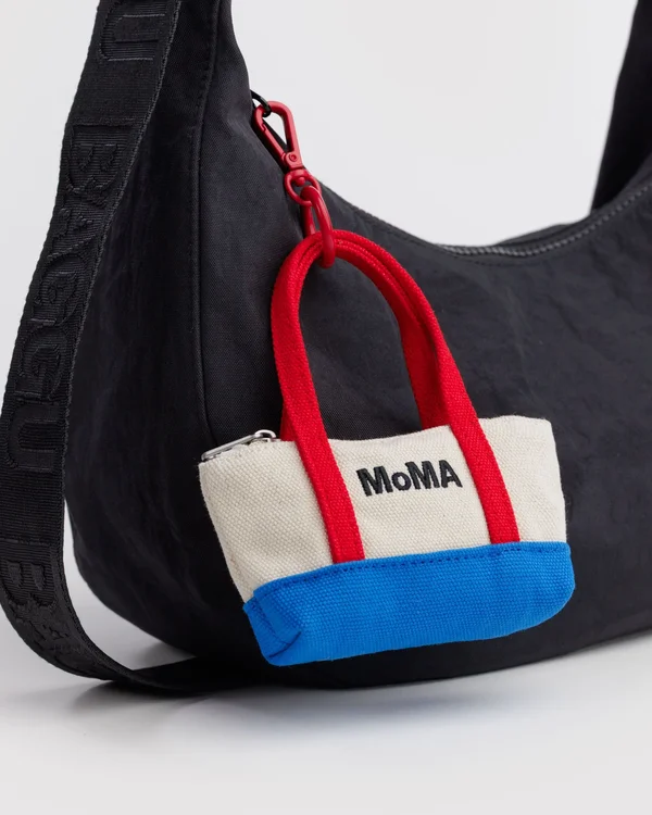 Moma Tote Charm - Red/ Blue - Size: OS