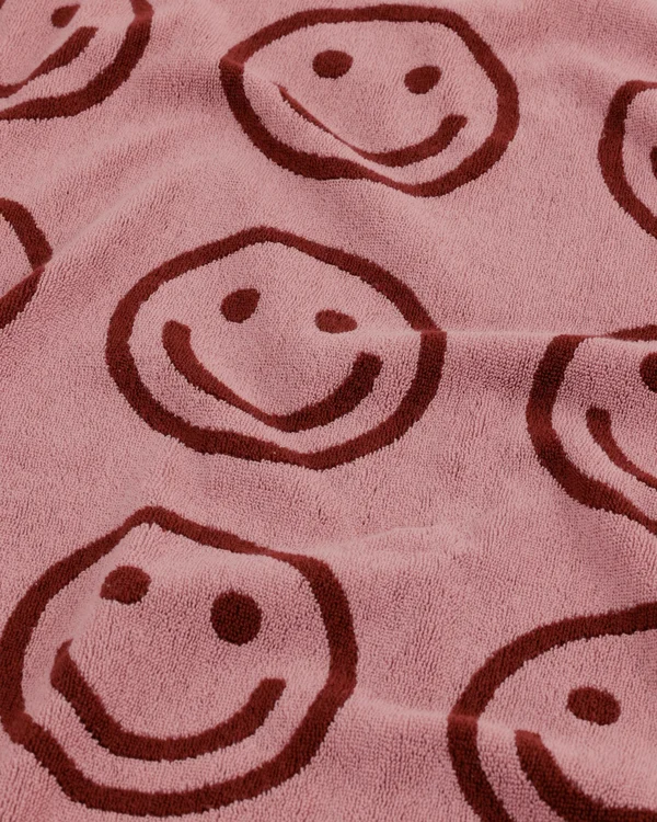 Bath Towel - Blush Happy - Material: organic-cotton