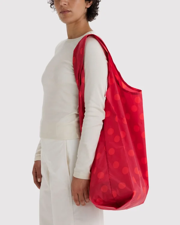 Big Baggu - Red Polka Dot - Material: ripstop-nylon