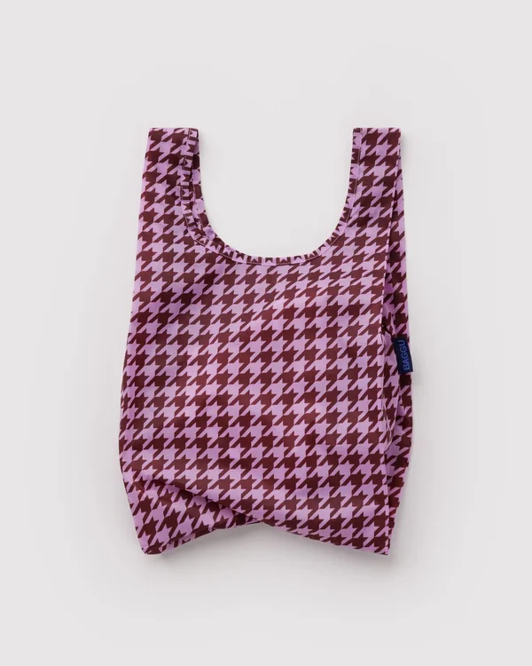 Baby Baggu - Pink Houndstooth - Material: ripstop-nylon